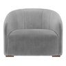 Poltrona Decorativa Julia Suede Cinza - Lm Decor - 2
