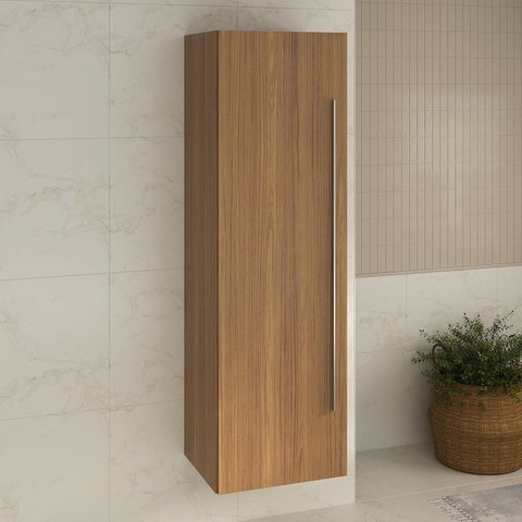 Armário Aéreo Fit 60cm Lado Direito (Ld) para Área de Serviço Yescasa Marrom/Larnaca