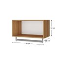 Ver imagem 3 de Armário Aéreo Fit 60cm com Cabideiro sem Porta Yescasa Marrom/Larnaca
