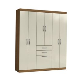 Guarda-Roupa Casal para Quarto 7 Portas 2 Gavetas  - 3
