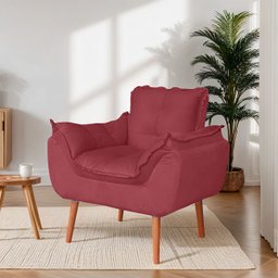 Kit 02 Poltronas Opala para Sala Confortável Resistente Rose - 2