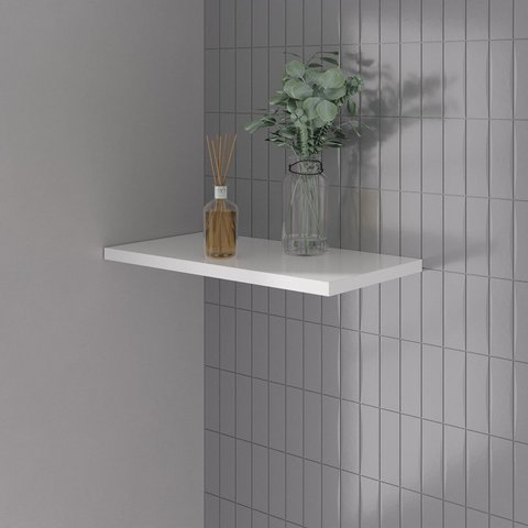 Prateleira Fit 100% MDF 60 cm com Suporte Yescasa Branco