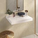 Ver imagem 1 de Prateleira Yes 100% MDF 60 cm com Tampo de Vidro Yescasa Branco