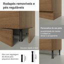 Ver mais imagens de Balcão de Cozinha 50cm 1 Porta Rustic Glamy Madesa