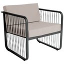 Ver imagem 1 de Poltrona para Área Externa Santiago em Alumínio e Fibra Sintética Acesse Móveis