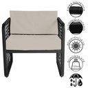 Ver imagem 3 de Poltrona para Área Externa Santiago em Alumínio e Fibra Sintética Acesse Móveis