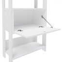 Ver imagem 3 de Estante para Livros Match 2 Porta 6 Prateleiras Branco - Panorama Móveis
