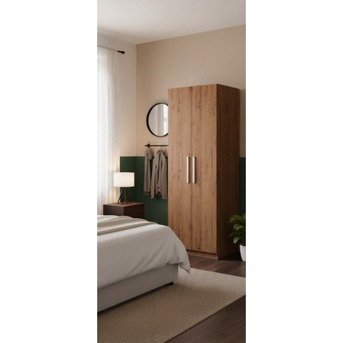 Guarda-roupa Modular 2p com 3 Gav 1010 Castanho