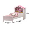 Cama Casa Princesa Branco/Rosa - Vitamov - 3