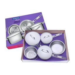 Kit - Faqueiro Premium 3 Pecas + 1 Jogo de Panelas Inox Allegra 5 Pecas - Tramontina - 3