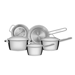 Kit - Faqueiro Premium 3 Pecas + 1 Jogo de Panelas Inox Allegra 5 Pecas - Tramontina - 5