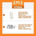 Ver imagem 2 de Kit - Faqueiro Premium 3 Pecas + 1 Jogo de Panelas Inox Allegra 5 Pecas - Tramontina