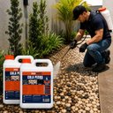 Ver imagem 3 de Kit 2 Cola Pedra Veda Forte Incolor 5 Litros para Jardim e Calçamento