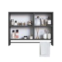 Ver imagem 2 de Armário Espelheira para Banheiro com 1 Porta 1 Toalheiro e Nichos