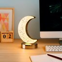 Ver imagem 5 de Luminária Formato Lua Decoração Led Quarto Iluminação - Atmosfera Romântica e Aconchegante
