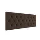 Ver imagem 3 de Painel Cabeceira Casal Capitonê Estofada 140cm Elisa Fixação Parede Suspenso:Marrom