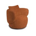 Ver imagem 2 de Poltrona Aro Giratória Bouclê 85cm 71cm X 91cm Vermelho Terracota