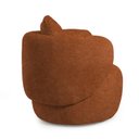 Ver imagem 5 de Poltrona Aro Giratória Bouclê 85cm 71cm X 91cm Vermelho Terracota