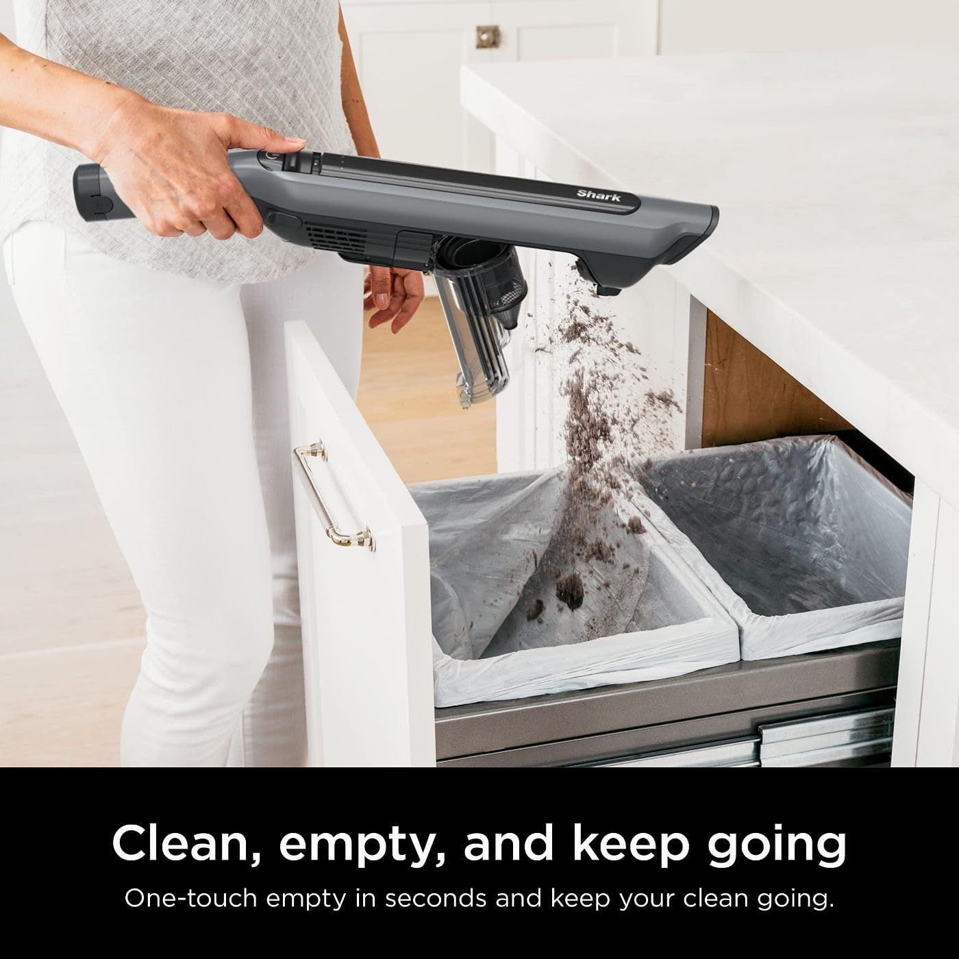 Shark Aspirador Wandvac Pet sem Fio com Powerfins Cinza Ws642 120w - 9