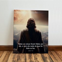 Kit 3 Quadro Decorativo Cristã Jesus Evangélico Gospel 40x28cm - 4