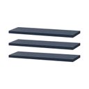 Ver imagem 2 de Kit 3 Prateleiras 30 X 15cm Azul Suporte Invisível