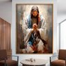 Quadro Decorativo 1 Tela Jesus em Oração Diversos Tamanhos - 1