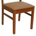 Ver imagem 3 de Kit 2 Cadeiras Madeira Maciça Lyon Encosto Telinha - Amêndoa Assento Estofado Corano Caramelo