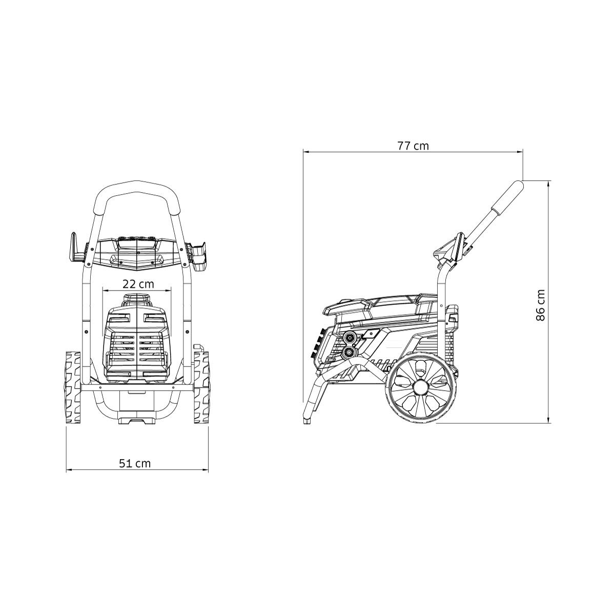 Lavadora de Alta Pressão 2500 W Tramontina com Mangueira Alta Pressão 10 m Jato Regulável 2300 - 3