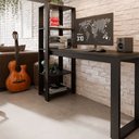 Ver imagem 6 de Escrivaninha Home Office 4 Prateleiras Paris Rofemar Móveis