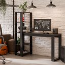 Ver imagem 3 de Escrivaninha Home Office 4 Prateleiras Paris Rofemar Móveis