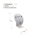 Ver imagem 3 de Expositor de Colar Coração de Acrílico - Branco