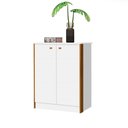 Ver imagem 1 de Balcão Office Multiuso Organizador Funcional Branco Freijó