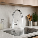 Ver imagem 3 de Torneira Cozinha Monocomando, 42cm, Luwo-603, Bico Extensor