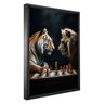 Quadro Decorativo Tela Leão e Tigre Diversos Tamanhos - 2