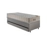 Bicama Box Baú 88x188 Courino Linho Cinza com Colchão Airtech Ortobom - 10