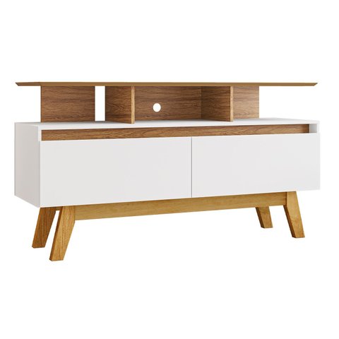 Rack Rubi 1.2 Cinamomo com Branco - Bechara