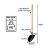 Pá de Bico Construção em Aço Carbono com Cabo Reto N04 150cm - 2
