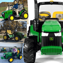 Ver imagem 4 de Trator Eletrico Menino Menina Peg Perego Deere Dual Force 12v 2 Lugares