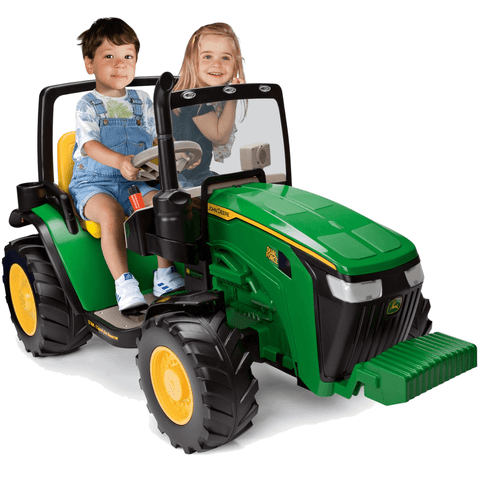 Trator Eletrico Menino Menina Peg Perego Deere Dual Force 12v 2 Lugares