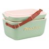 Bolsa Térmica Cooler Retrô com Alça em Couro 20 Litros Verde - 3