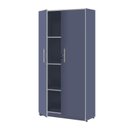 Ver imagem 1 de Armário Multiuso P/ Escritório 2 Portas Light Pleno Móveis - Azul Escuro