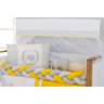 Kit Berço Trança Elefante 10pçs Enxoval Bebê Menino Menina Amarelo e Cinza - 2