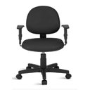 Ver imagem 3 de Cadeira para Escritório Home Office Executiva Ergonômica Giratória Braço Regulável Preta
