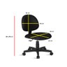 Cadeira para Escritório Home Office Executiva Ergonômica Giratória Braço Regulável Preta - 4