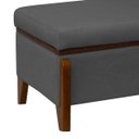 Ver imagem 5 de Banqueta Decorativa Puff Baú Organizado Bali 90 Cm Bouclé:cinza Grafite