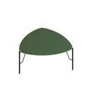 Ver imagem 1 de Mesa de Centro 36cm para Sala 100% Mdf com Pés em Metal Cor:musgo com Preto