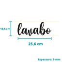 Ver imagem 4 de Lavabo - Adorno De Porta E Parede - Decoração, indicação - Toque 3D:Preto