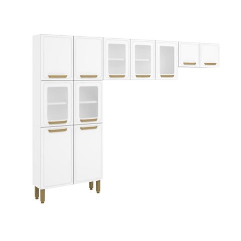 Cozinha de Aço Completa 3 Peças Branco Bella Bertolini