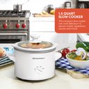 Ver imagem 6 de Elite Gourmet Mst-250xw Panela Elétrica Lenta 1,5 Quartos Branco
