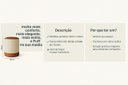 Ver mais imagens de Puff Plus Banquinho Redondo Decorativo em Linho Base e Tampo Courino Bege/ Caramelo